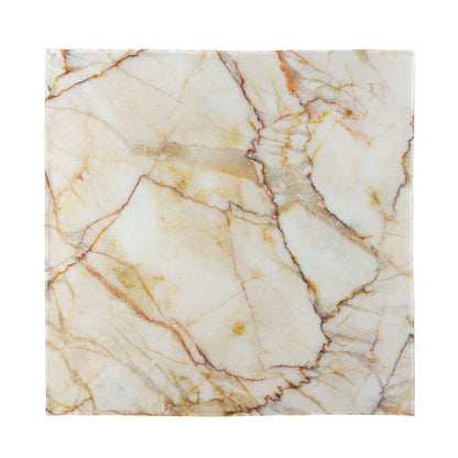 Brown Marble Print Silk Bandana