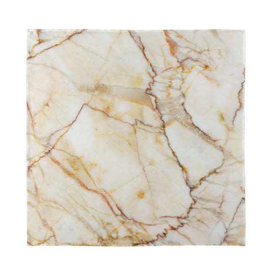 Brown Marble Print Silk Bandana
