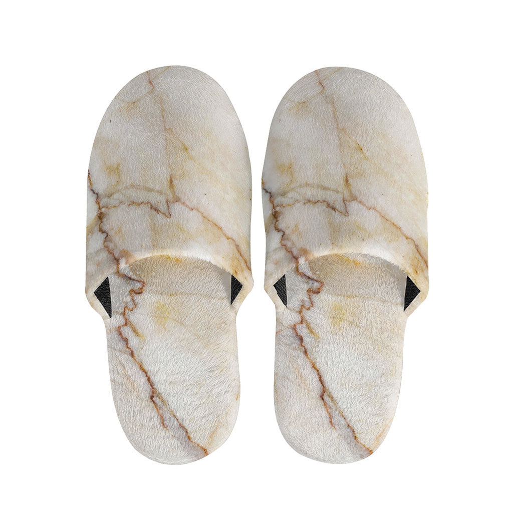 Brown Marble Print Slippers