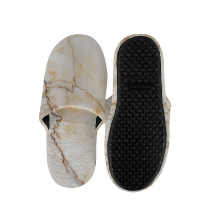 Brown Marble Print Slippers