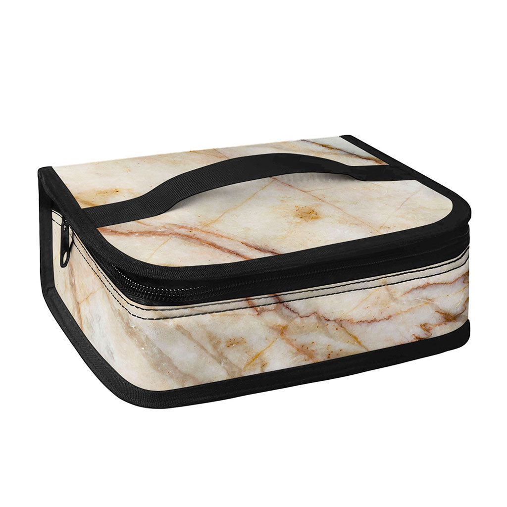 Brown Marble Print Small Lunch Bag