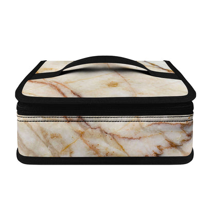 Brown Marble Print Small Lunch Bag