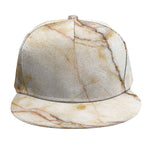 Brown Marble Print Snapback Cap