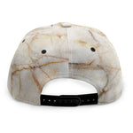 Brown Marble Print Snapback Cap