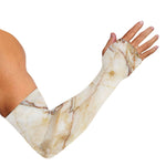Brown Marble Print Sun Protection Arm Sleeves