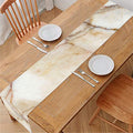 Brown Marble Print Table Runner