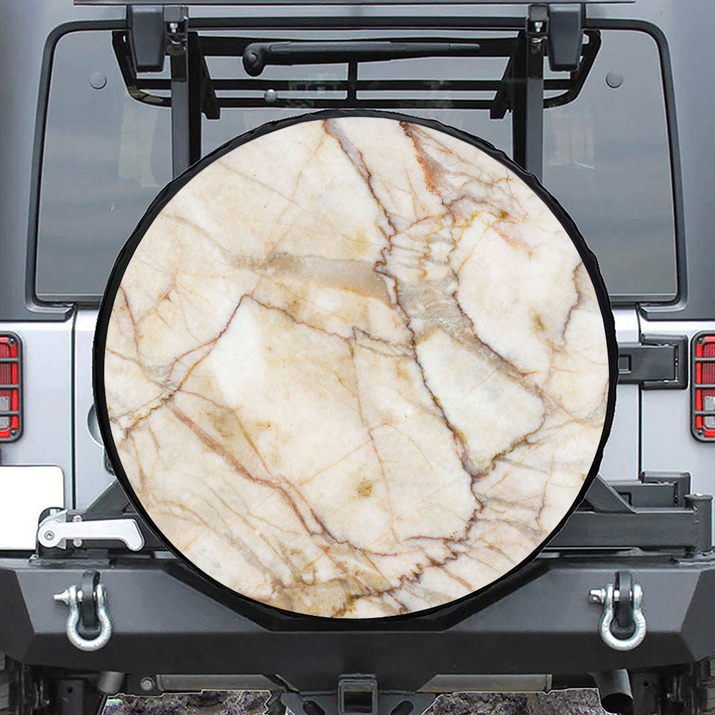 Brown Marble Print Tire Cover