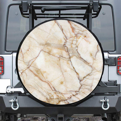 Brown Marble Print Tire Cover