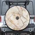 Brown Marble Print Tire Cover With Camera Hole
