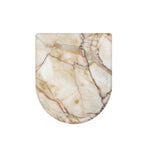 Brown Marble Print Toilet Lid Cover