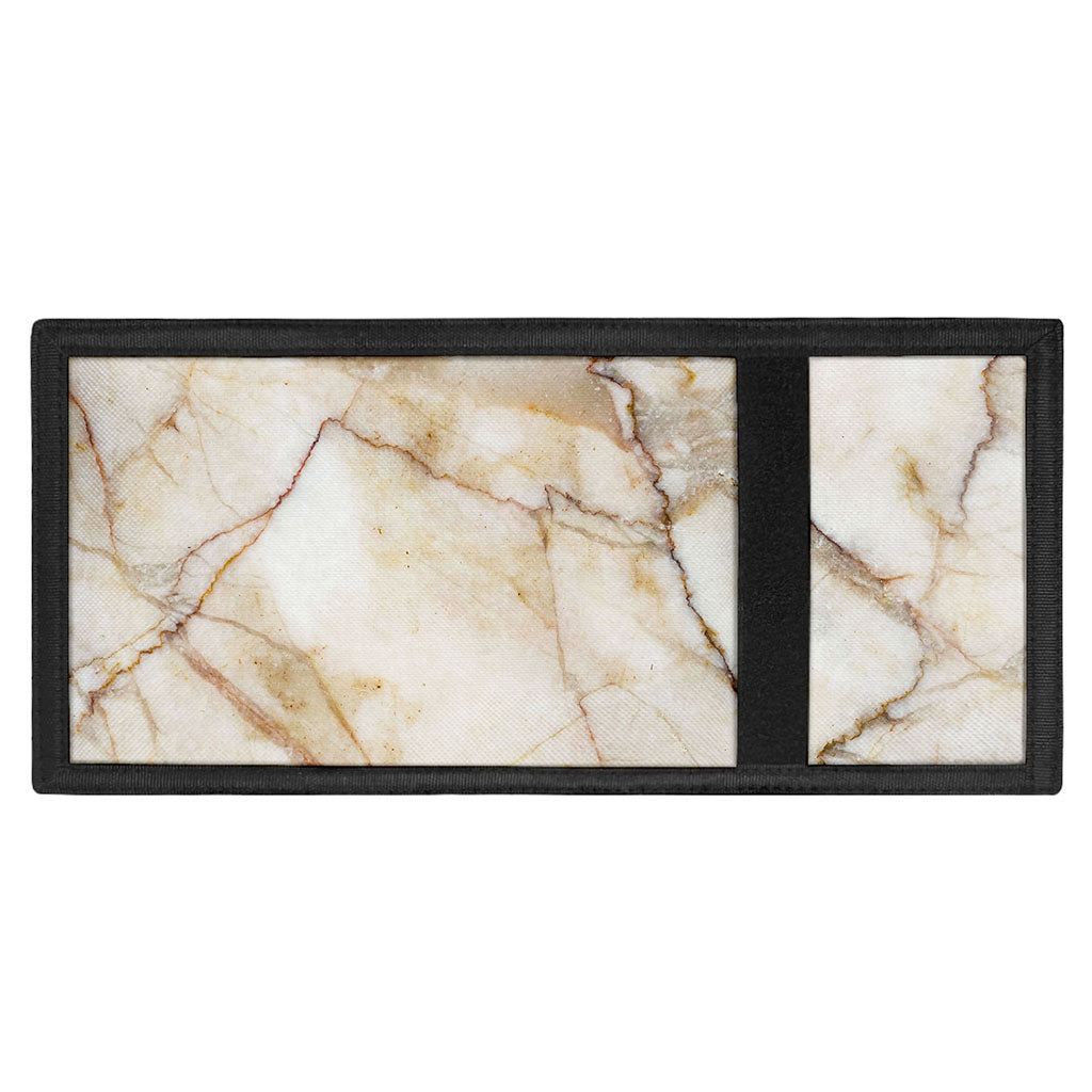 Brown Marble Print Trifold Wallet