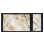 Brown Marble Print Trifold Wallet