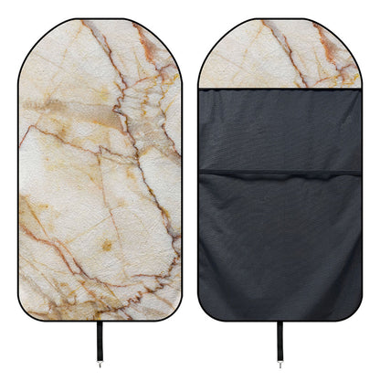 Brown Marble Print Waterproof Car Seat Cover