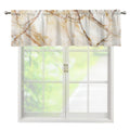 Brown Marble Print Window Valance