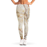 Brown Marble Print Women's Leggings