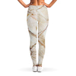 Brown Marble Print Women's Leggings