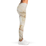 Brown Marble Print Women's Leggings