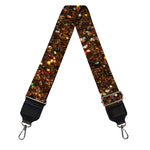 Brown (NOT Real) Glitter Print Bag Strap