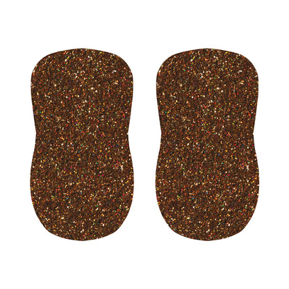 Brown (NOT Real) Glitter Print Bar Stool Covers