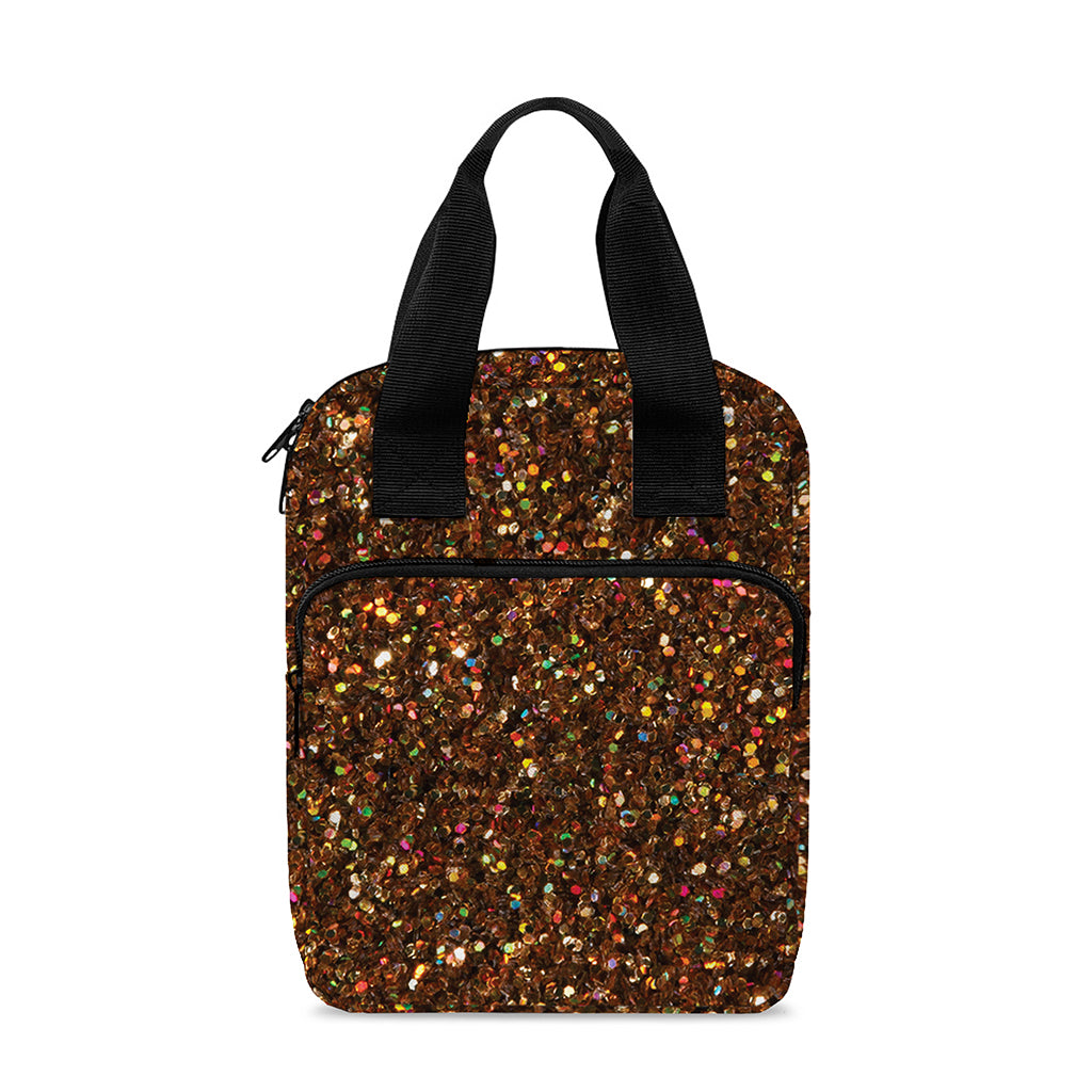 Brown (NOT Real) Glitter Print Bible Tote Bag