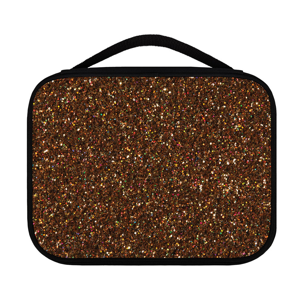 Brown (NOT Real) Glitter Print Classic Bible Case