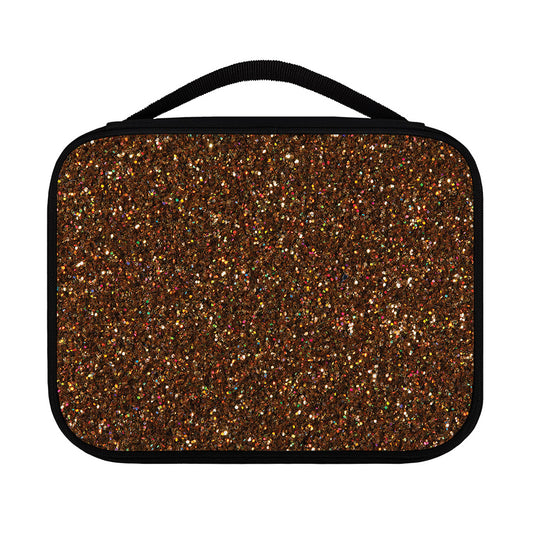 Brown (NOT Real) Glitter Print Classic Bible Case