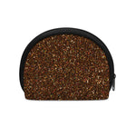 Brown (NOT Real) Glitter Print Coin Purse