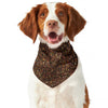 Brown (NOT Real) Glitter Print Dog Bandana