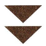 Brown (NOT Real) Glitter Print Dog Bandana