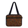 Brown (NOT Real) Glitter Print Double Strap Bible Bag
