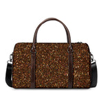 Brown (NOT Real) Glitter Print Duffle Bag