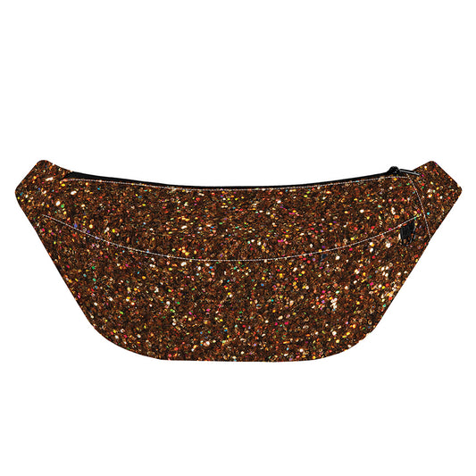 Brown (NOT Real) Glitter Print Fanny Pack