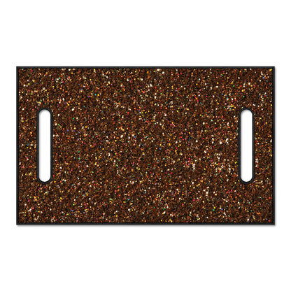 Brown (NOT Real) Glitter Print Golf Cart Seat Cover