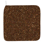 Brown (NOT Real) Glitter Print Hand Towel