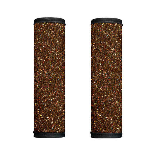 Brown (NOT Real) Glitter Print Handle Covers