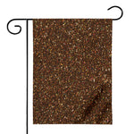 Brown (NOT Real) Glitter Print House Flag