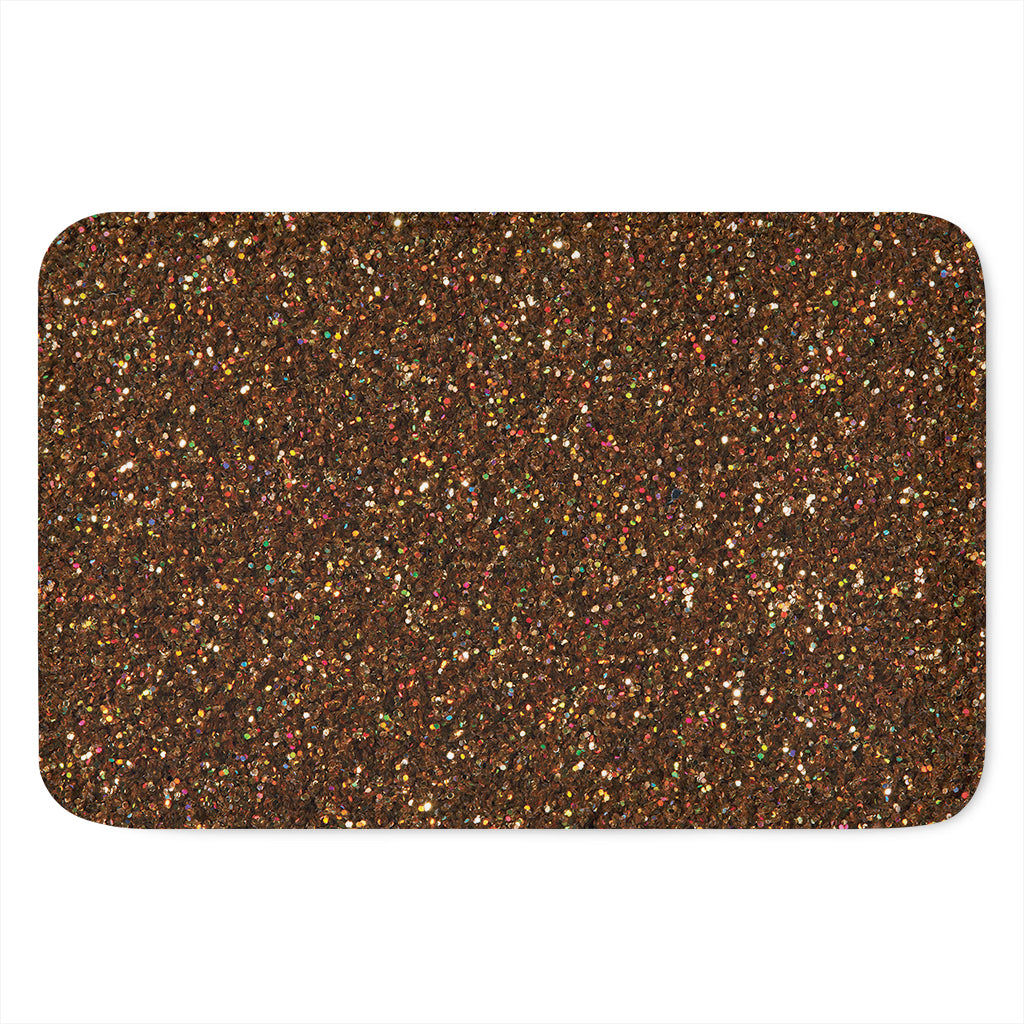 Brown (NOT Real) Glitter Print Indoor Door Mat