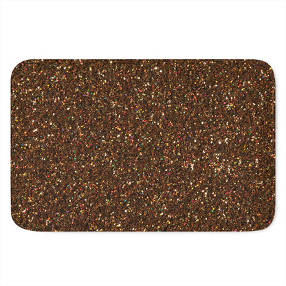 Brown (NOT Real) Glitter Print Indoor Door Mat