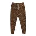Brown (NOT Real) Glitter Print Jogger Pants