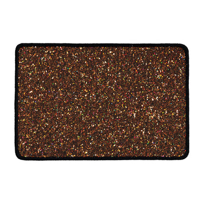 Brown (NOT Real) Glitter Print Kitchen Mat
