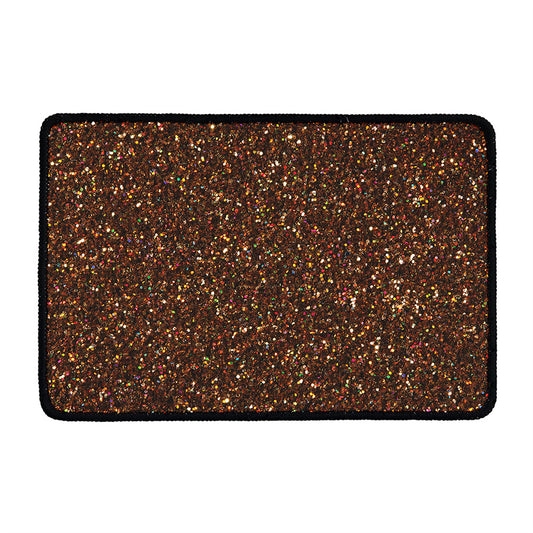Brown (NOT Real) Glitter Print Kitchen Mat