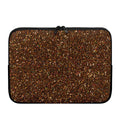 Brown (NOT Real) Glitter Print Laptop Sleeve