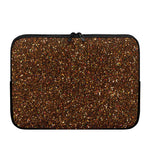Brown (NOT Real) Glitter Print Laptop Sleeve