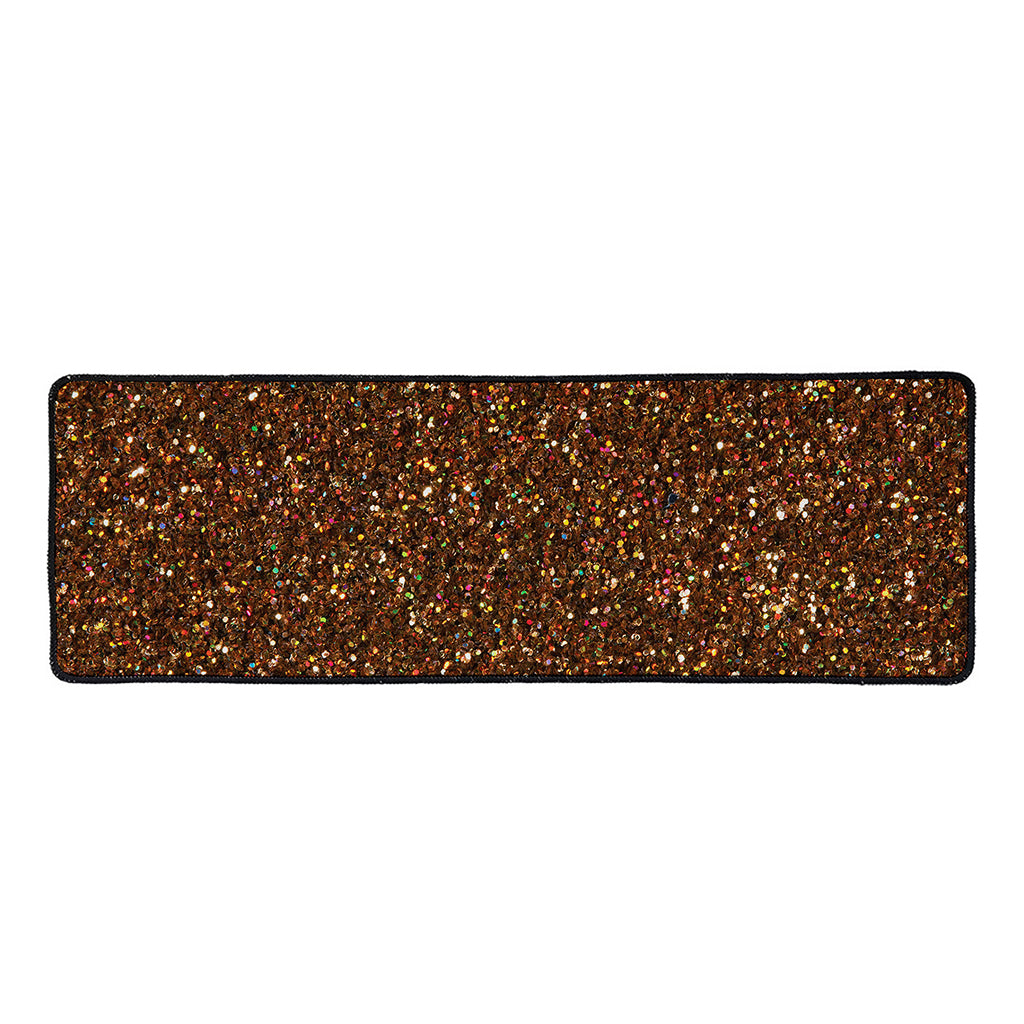 Brown (NOT Real) Glitter Print Long Kitchen Mat