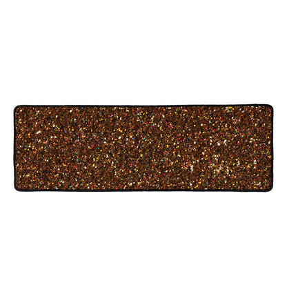 Brown (NOT Real) Glitter Print Long Kitchen Mat