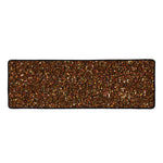 Brown (NOT Real) Glitter Print Long Kitchen Mat