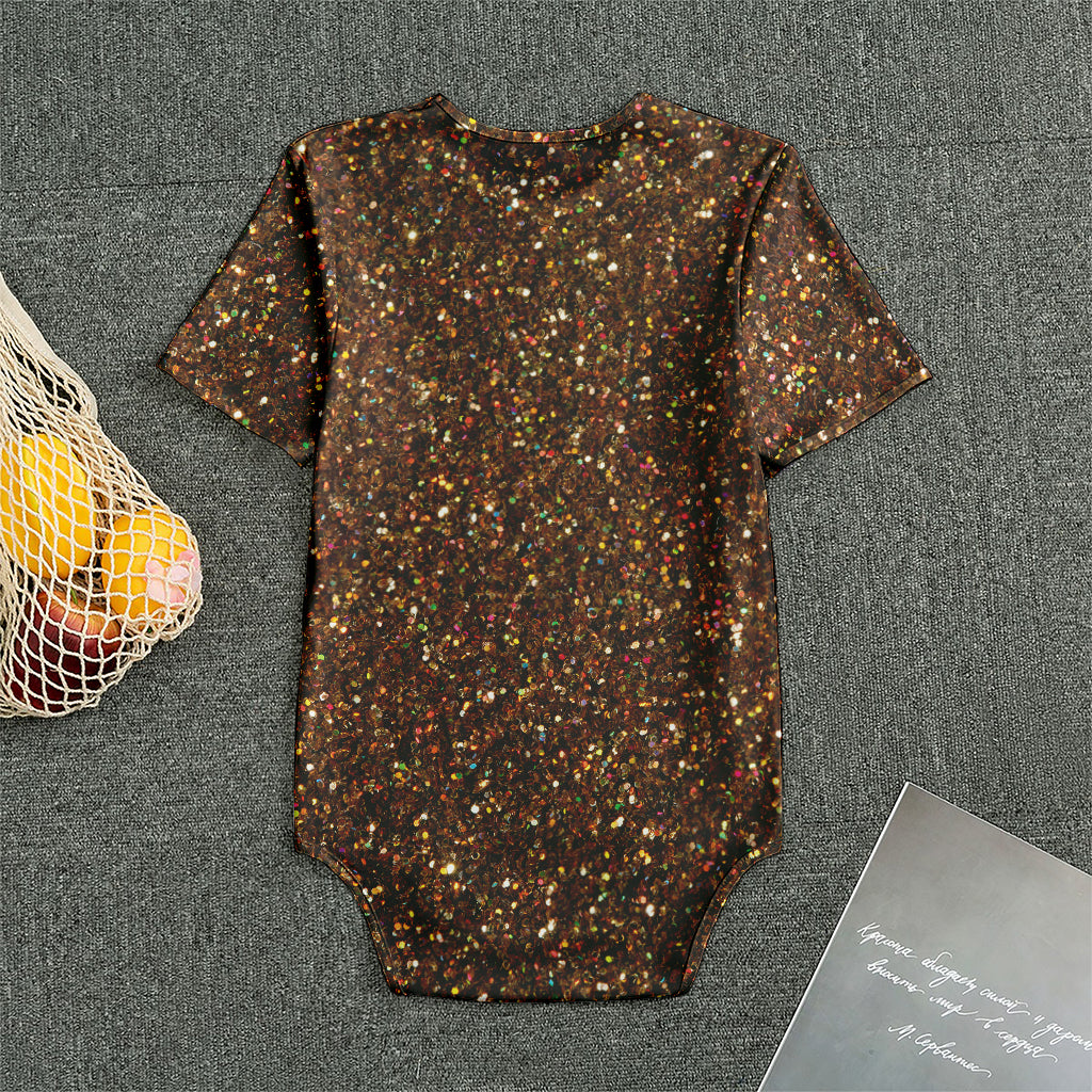 Brown (NOT Real) Glitter Print Men's Bodysuit