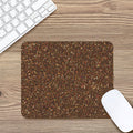 Brown (NOT Real) Glitter Print Mouse Pad