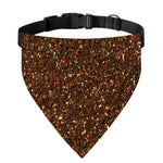 Brown (NOT Real) Glitter Print Over The Collar Dog Bandana