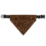 Brown (NOT Real) Glitter Print Over The Collar Dog Bandana